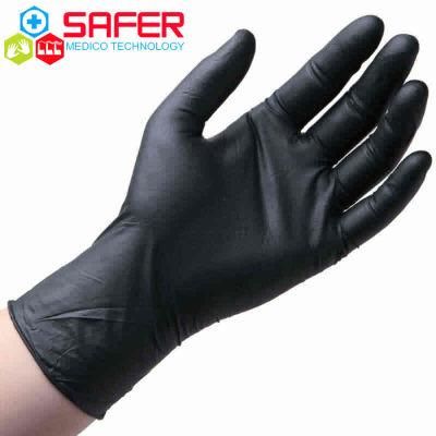 Vinyl Gloves Nitrile Powder Free Disposable Black Industry Grade