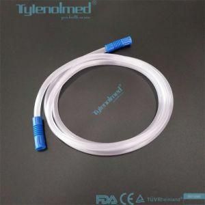High Quality Surgical Disposable Yankauer Suction Connecting Tube with Handle Ce/ISO Approved