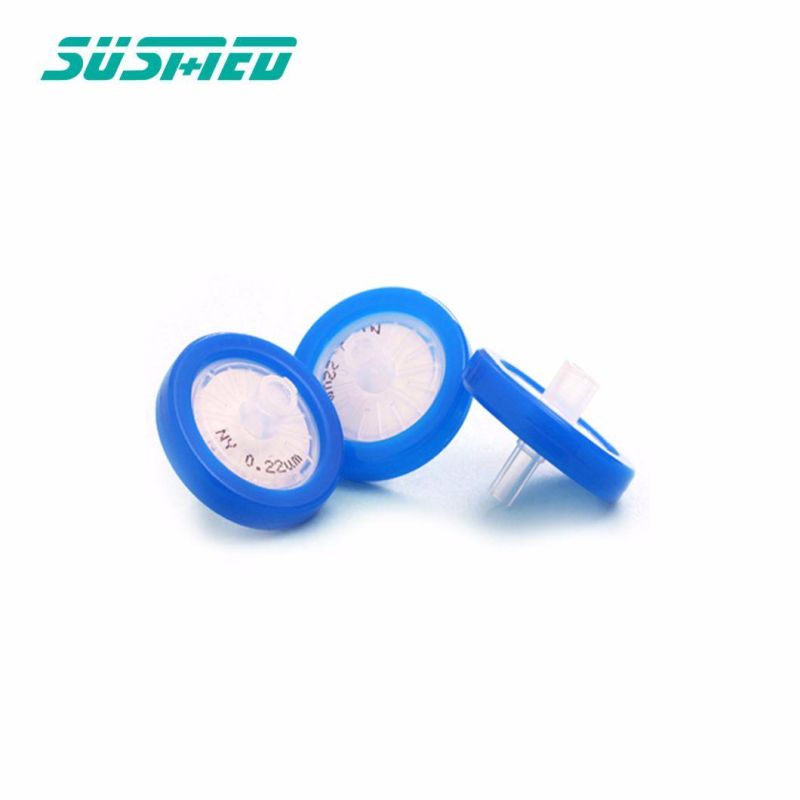 Laboratory Use Glass Fiber Sterile Syringe Filter 0.22um 3um