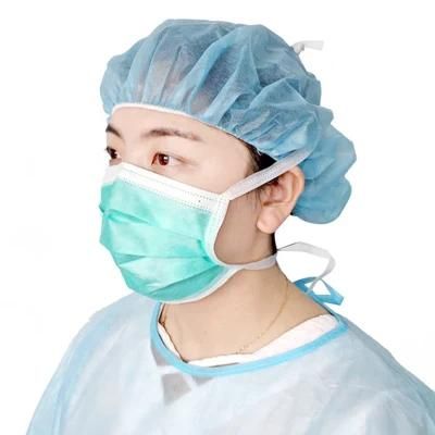 Disposable Non Woven Surgical Face Masks 3ply Medical Masks 3 with Tie-on