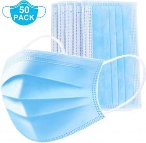 Wholesale High Efficiency Disposable 3ply Protective Face Mask with Earloop and Meltblown Filter Manufacturer