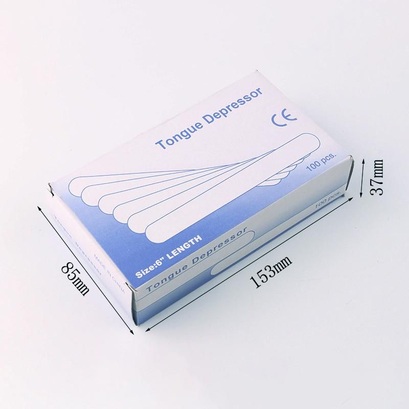Cheap Medical Adult Children Disposable Sterile 14cm Wooden Tongue Depressor