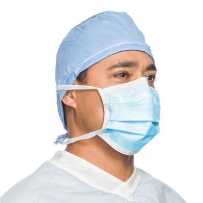 Tie on 3 Ply Medical Surgical Mask En14683 Type Iir Surgical Mask for Hospital