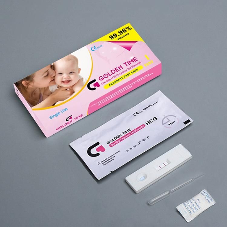 CE&ISO Approved Home Kit Rapid Test HCG Pregnancy Test Kit Cassette