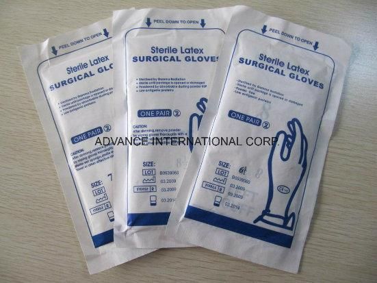 Sterile Latex Surgical Gloves for Medical Use