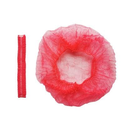 Disposable Non-Woven Cap Single/Double Elastic Hair Net Anti Dust Non-Woven Bouffant Cap