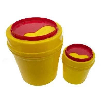 Disposable Hospital Medical Needle Waste Box 1L Plastic Sharps Container