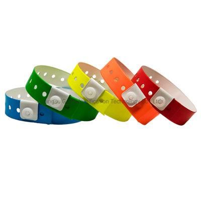 Custom Cheap Vinyl L Shaped PVC Festival Wristband