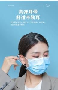 Wholesale 3-Ply Disposable Protective Medical Surgical Non Woven Safety Face Mask in Stock