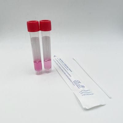 Disposable Virus Sampling Collection Test Swab Kit Medium Tube Throat Nylon Flocked