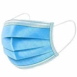 China Direct Factory FDA CE Approved Anti Dust Pm2.5 Virus Respirator 3 Layers Disposable Non Woven Fabric Blue Earloop Surgical Face Mask