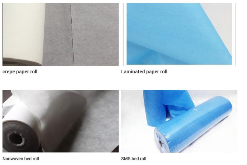 Disposable Bed Sheet Roll Salon Beauty Non-Woven Sheet Roll with Face Opening