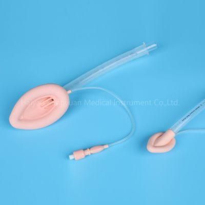 Disposable Silicone Laryngeal Mask Airway with Epiglottic Retention Aperture Bars China