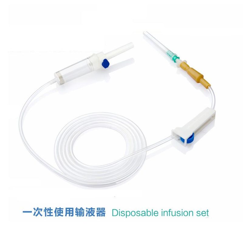 CE Approval Disposable Medical Ordinary Drip IV Infusion Set with Needle