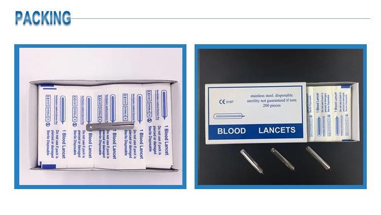 Hot Sale Disposable Flat Sterile Plastic Blood Lancet Soft Twist