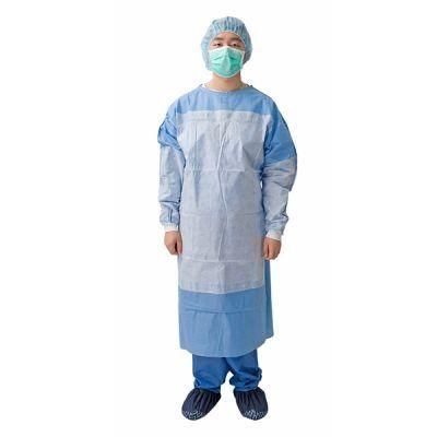 High Quality SMMS Surgical Gown Non Woven Disposable Surgery Gown