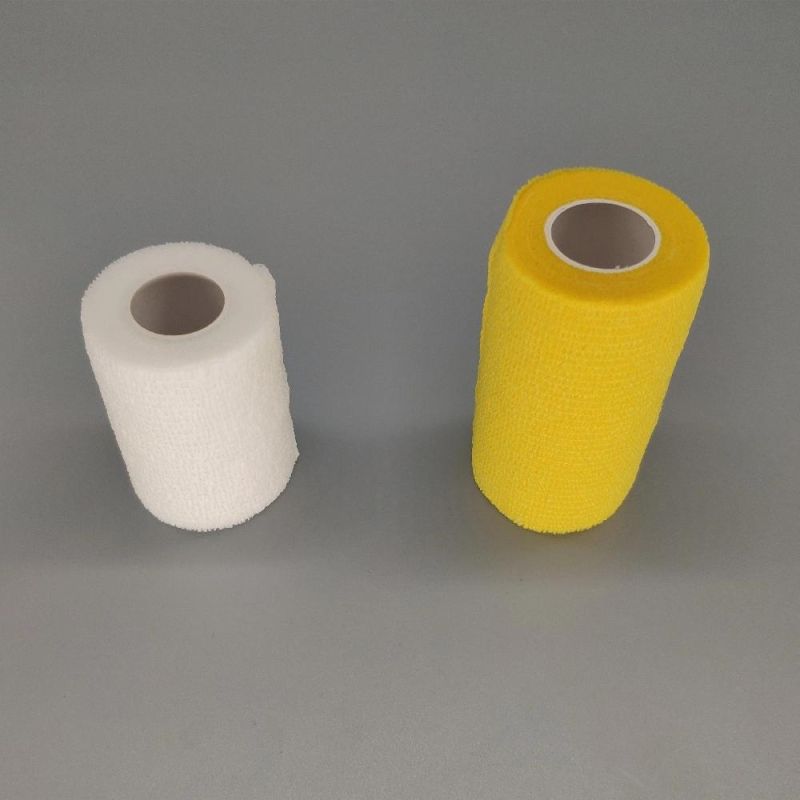 8cm X 4.5m Stretched Length Non Sterile Medical Dressing Non Woven Self Adhesive Elastic Bandage