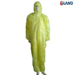Disposable Nonwoven PP Microporous Polypropylene Protective Gown Type5/6 Coverall with Hooded