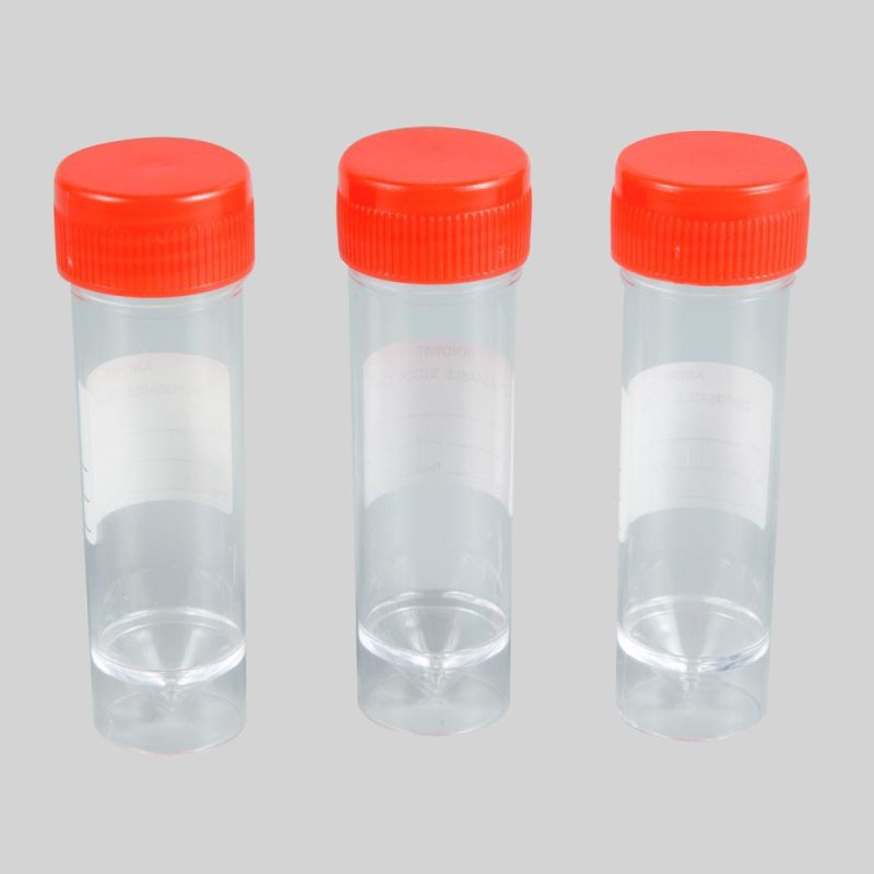 Lab Use Disposable Plastic Stool Cup with Cover