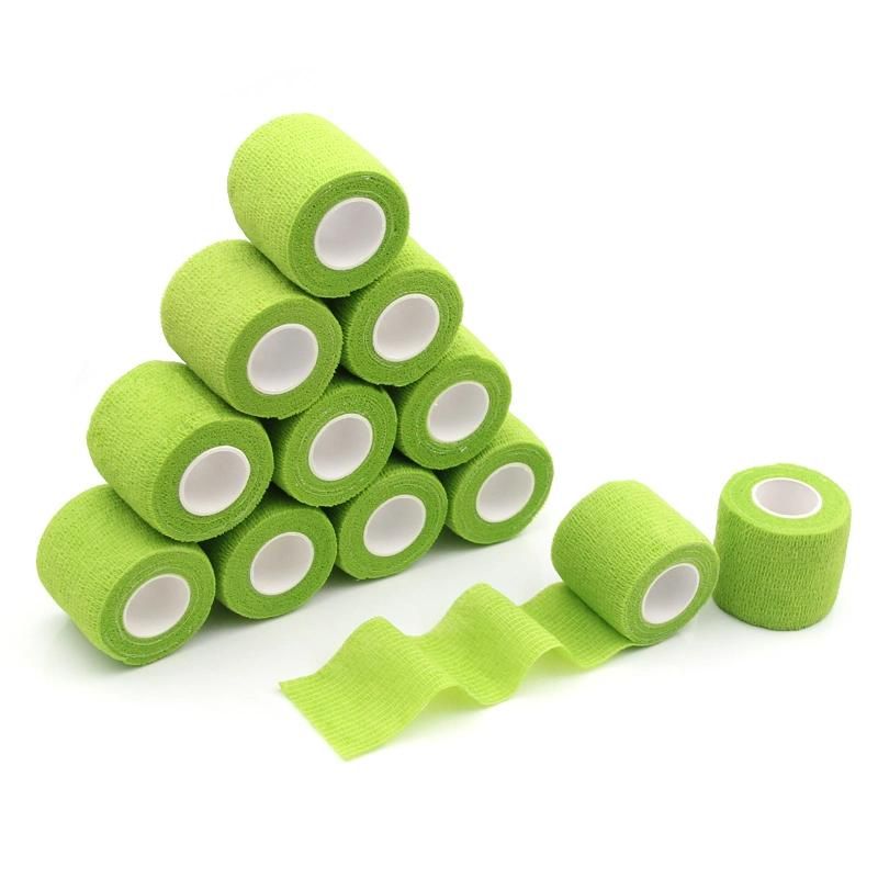 CE ISO Approved Sports Athletic Elastic Bandage Cotton Material Self Adhesive Medical Tape Rolls