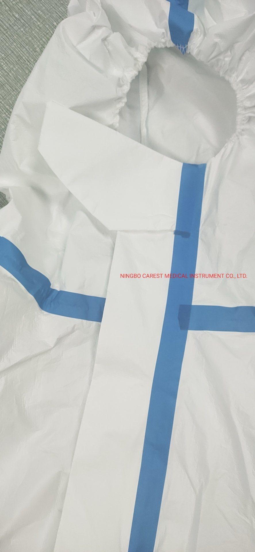 Disposable Protection Chemical Protective Microporous Non-Woven Coverall