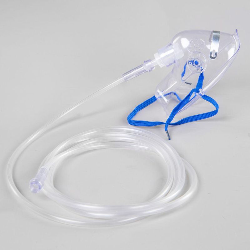 China Supplier Medical Products Simple Oxygen Masks with Connecting Tube