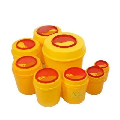 Round Medical Disposable Sharp Waste Containers Biohazard Box with FDA for Hospictal