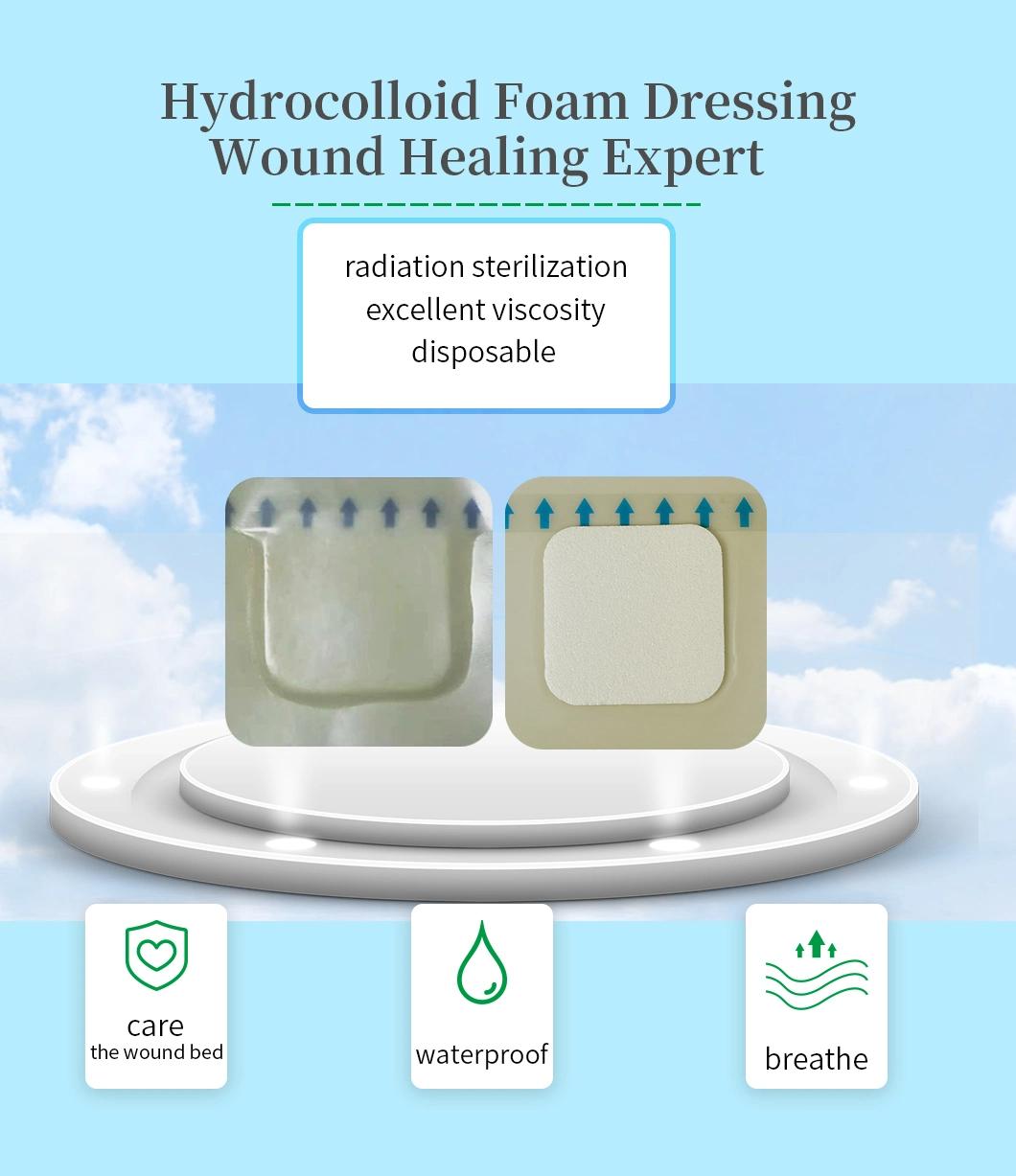 Hydrocolloid Foam Dressing Have Beveled Eages