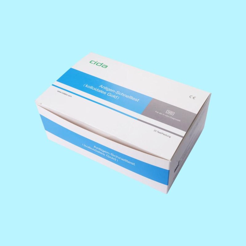 CE Certificate Approved Antigen Rapid Diagnostic Test Kit for Virus Detection with Nylon Flocked Swab