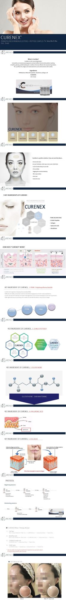 Korea′ S New Curenex Skin Booster Curenex Can Inject Pdrn Skin Tenderizer for Whitening Skin Fillers