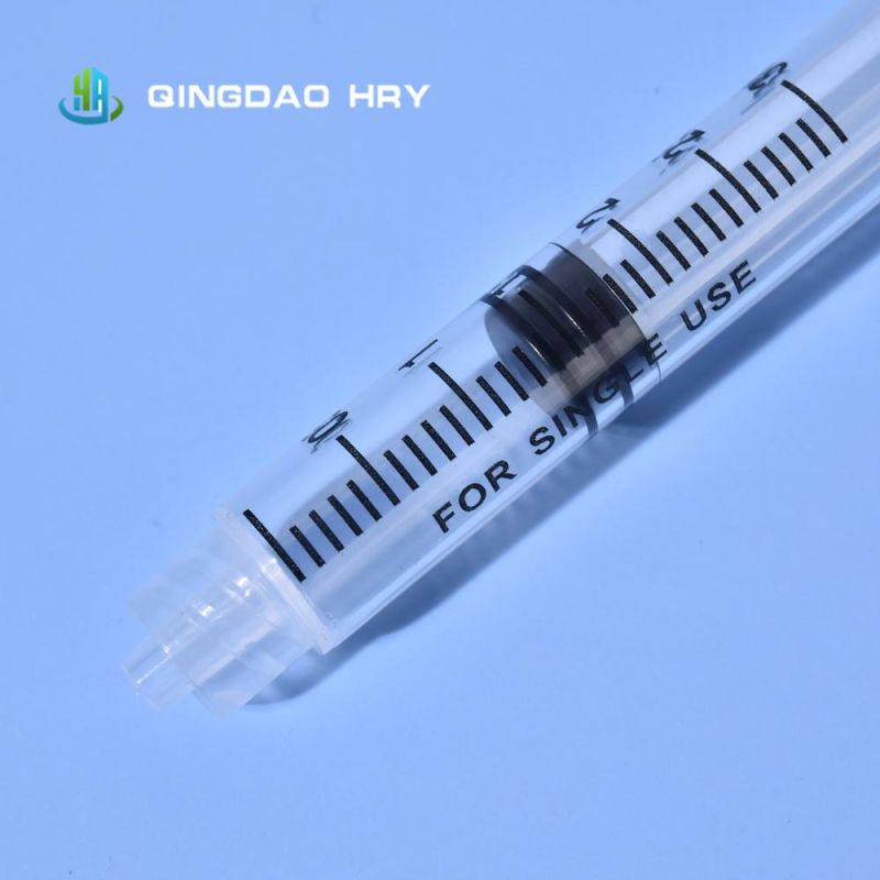 Disposable Medical Luer Lock/Slip 3ml Syringe Without Needle Manufacturer with CE FDA ISO &510K