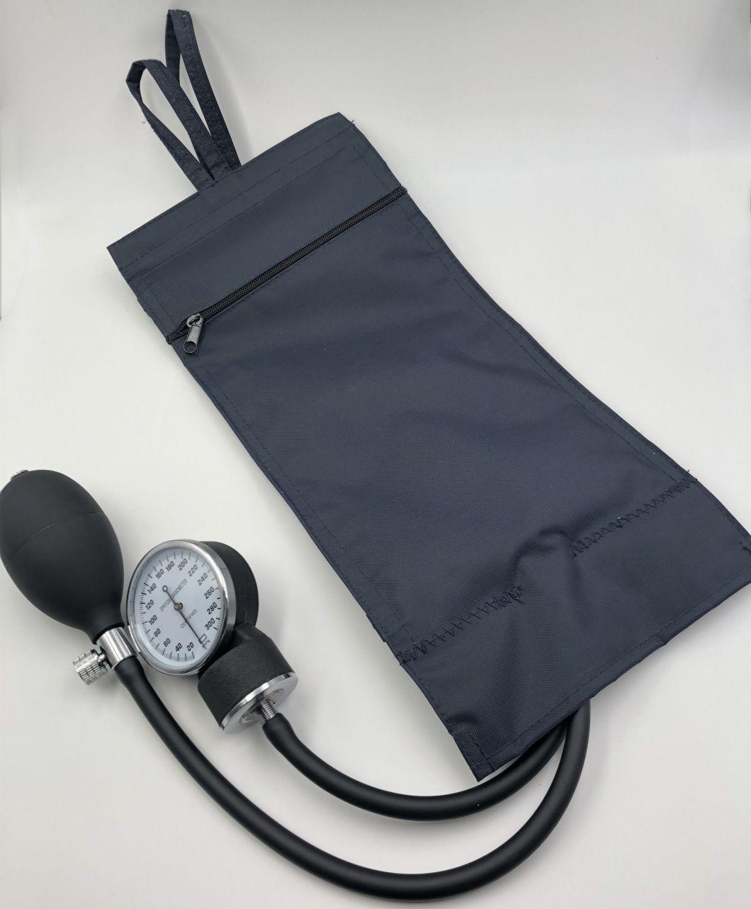 Reusable Pressure Infusion Bag with Manual Inflation Bulb and Pressure Gauge