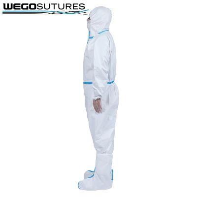 High Quality Microporous Non-Woven PPE Suit Disposable Isolation Clothes