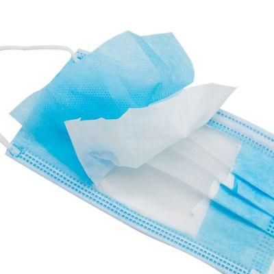 Blue Color Earloop Face Mask Medical Salon Dust Cleaning Mouth Disposable Mask