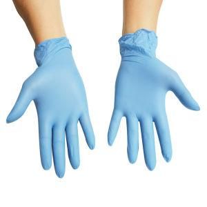 China Food Grade Factory High Quality Blue Nitrile Glove Anti Pollution Glove Factory CE
