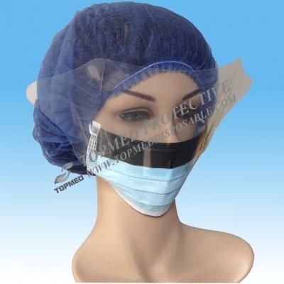Nonwoven 3 Layer Surgical Mask Anti-Splash Surgical Face Mask with Plastic Shield
