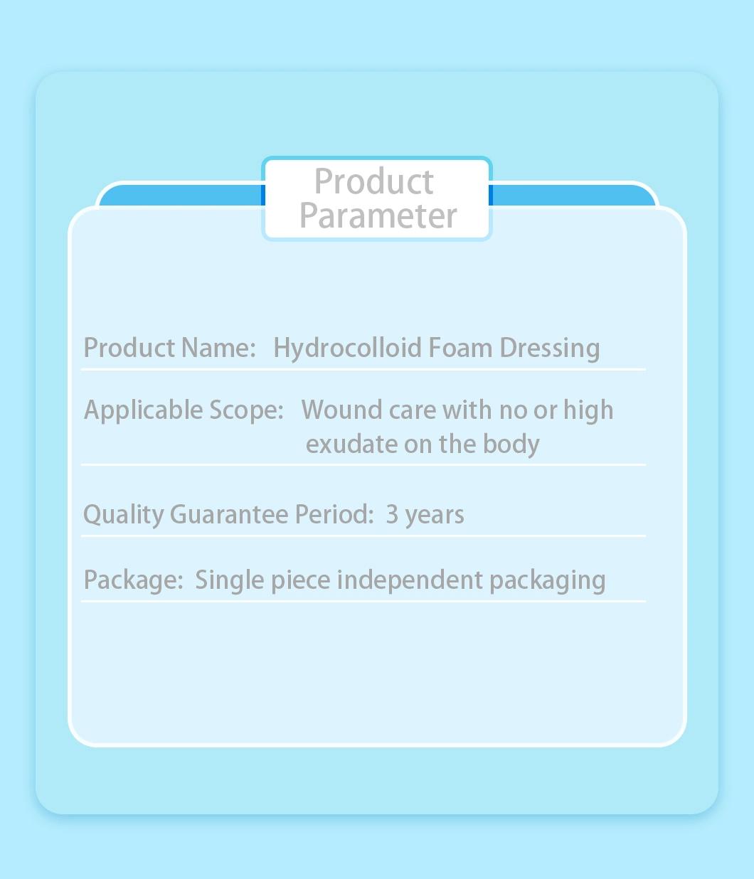 Square Hydrocolloid Foam Dressing