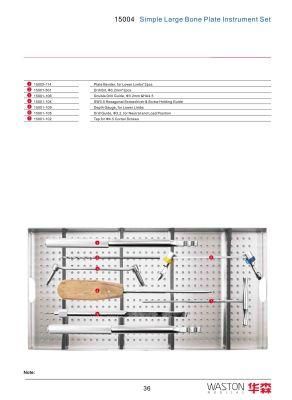 Simple Large Bone Plate Surgical Instrument Set