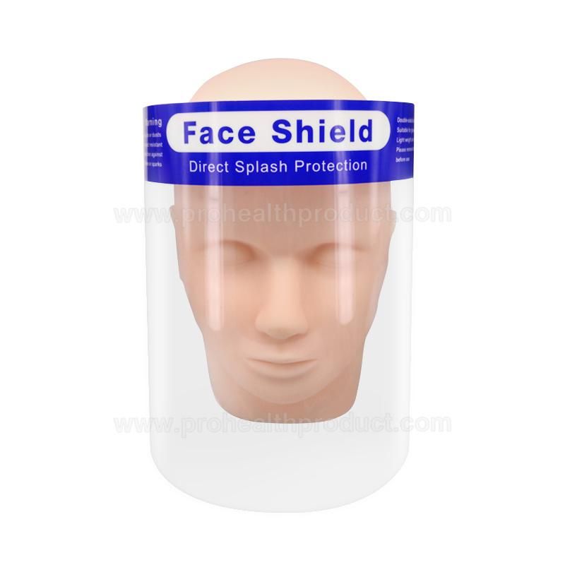 Factory  Approved Face Anti Splash Face Guard PET Face Protection Shield