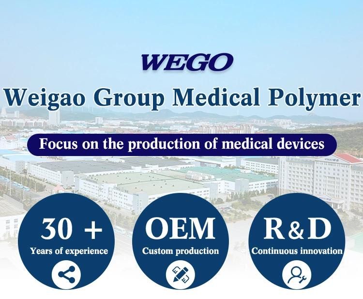 Wego CE Approved Single Use Medical Sterile Urine Leg Bag Urine Bag 2000ml with T Value