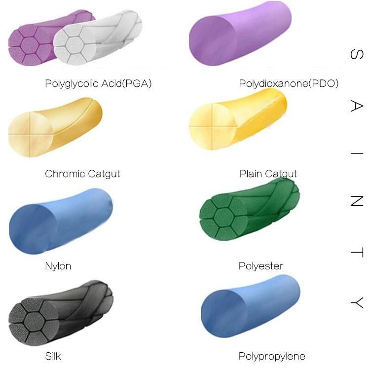 Surgical Suture (Catgut, Silk, Nylon, PGA, PDA)