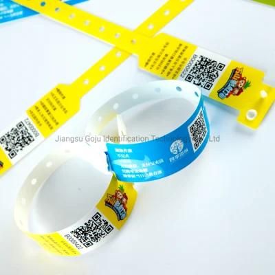 Cheap Printed Disposable Wide Face Vinyl Entertainment ID Wristband