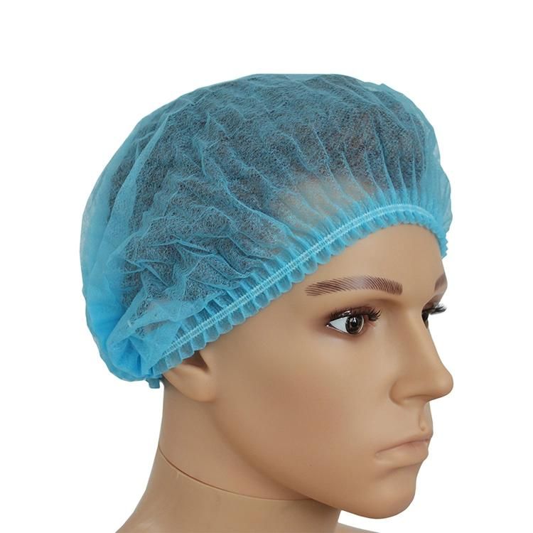 PP Non-Woven Disposable Bouffant Cap with International Cerificates