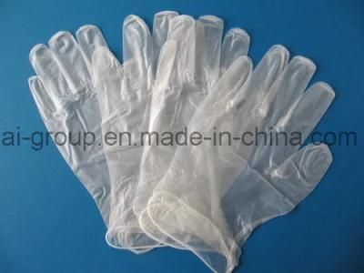 Disposable Clear Powder Free PVC Vinyl Gloves for Medical Use