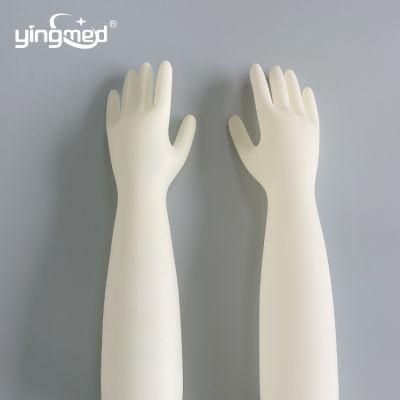 Disposable Long Sleeve Latex Gynecological Sterile Gloves