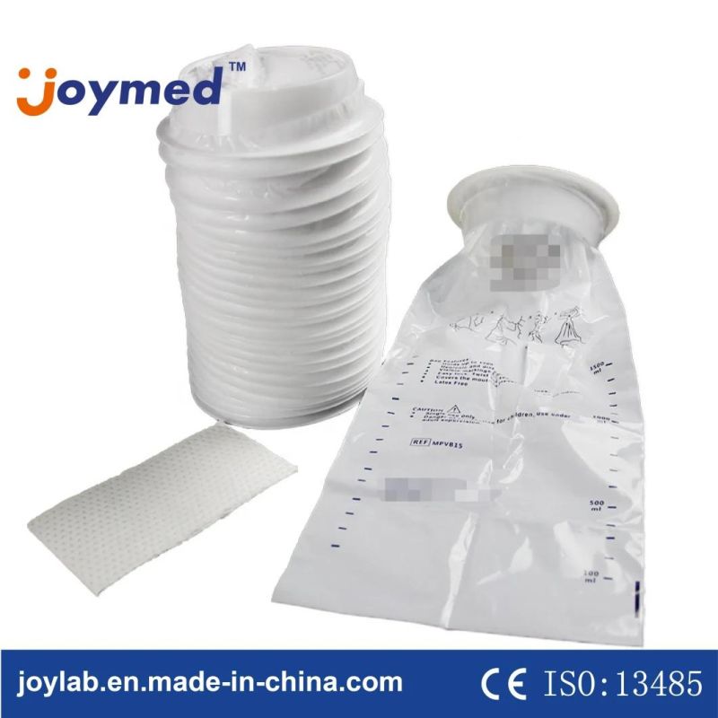 Disposable White Vomit Throw up Bag for Airsickness Bag Hospital Vomit Plastic Bag with Pad