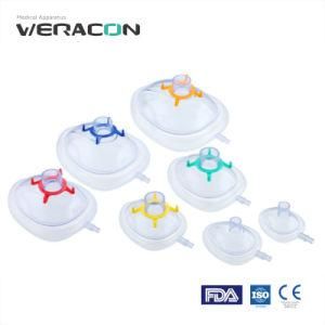 Disposable Medical PVC Anesthesia Mask Size0~6