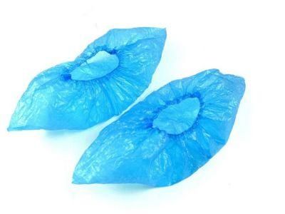Wholesale Waterproof Safety Rain PP/CPE Blue Disposable Plastic Shoe Cover Protective Foot Cover