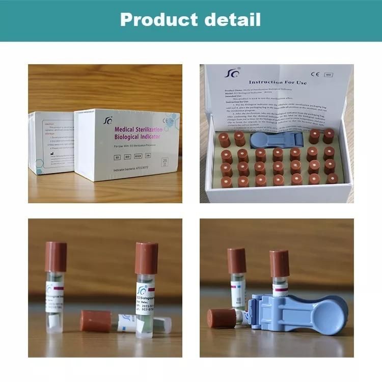 Sterilization Biological Indicators 24h for Rapid Readerl Materials & Accessories 20 Boxes Eto