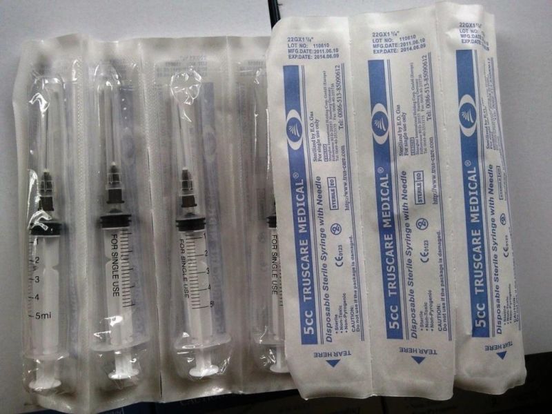 Sterile Syringes for Single Use with CE 0.5ml